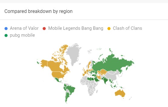Profil geografis pemain game mobile 