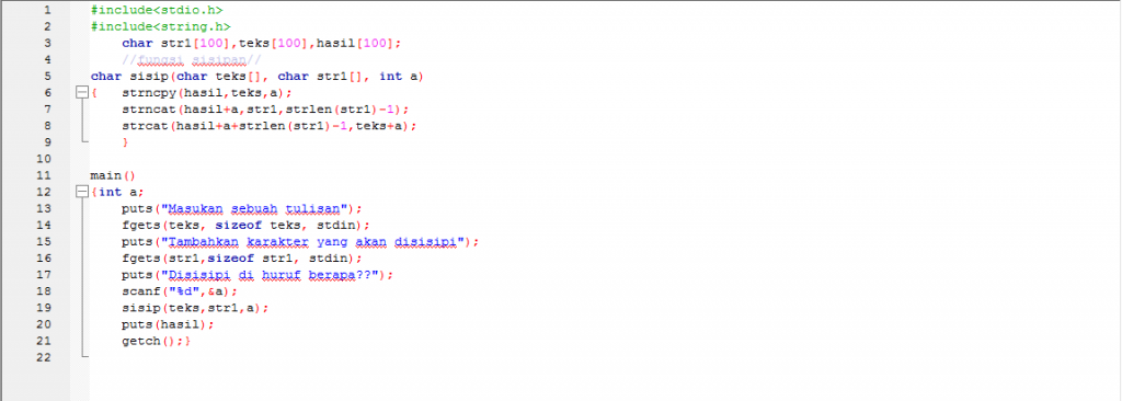 Percobaan 8 : Variable & fungsi string - Redaksiana