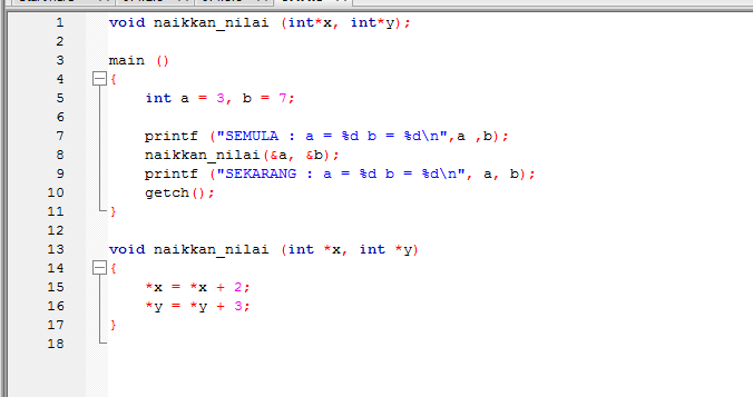 "Variable pointer", variabel pengganti array - Redaksiana
