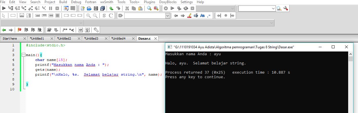 Strong yuk bareng String bahasa C - Redaksiana