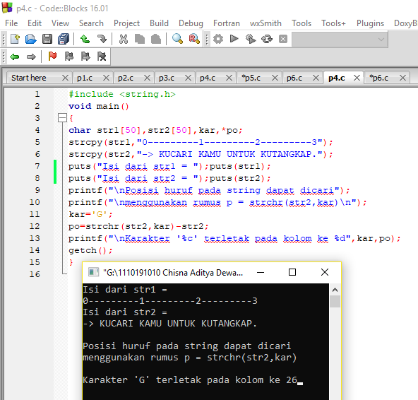 Praktikum 8 Variable dan Fungsi String - Redaksiana