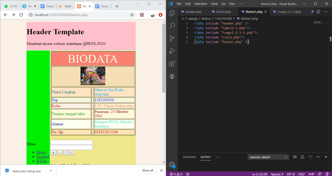 Include template php. Php vs html. Html vs Studio для начинающих.