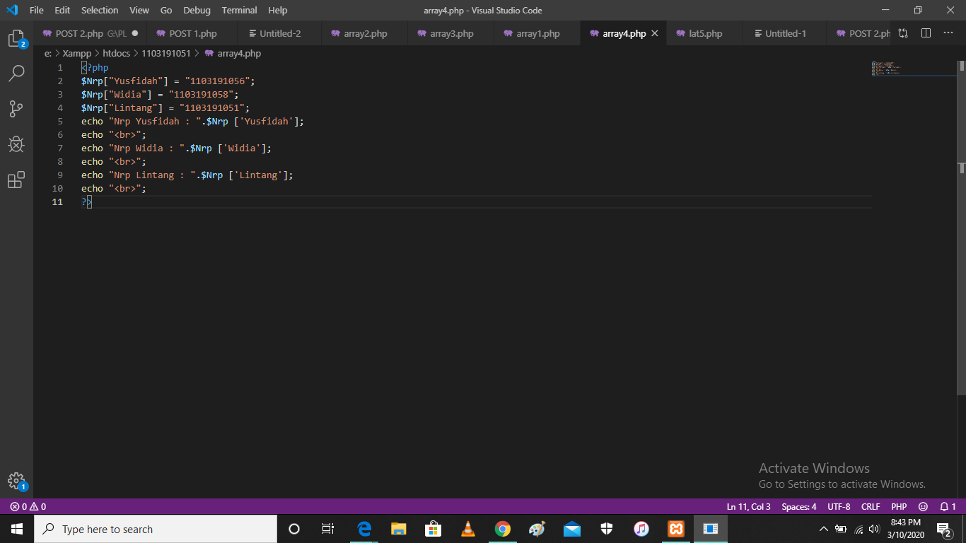 PENGGUNAAN ARRAY DALAM PHP - Redaksiana
