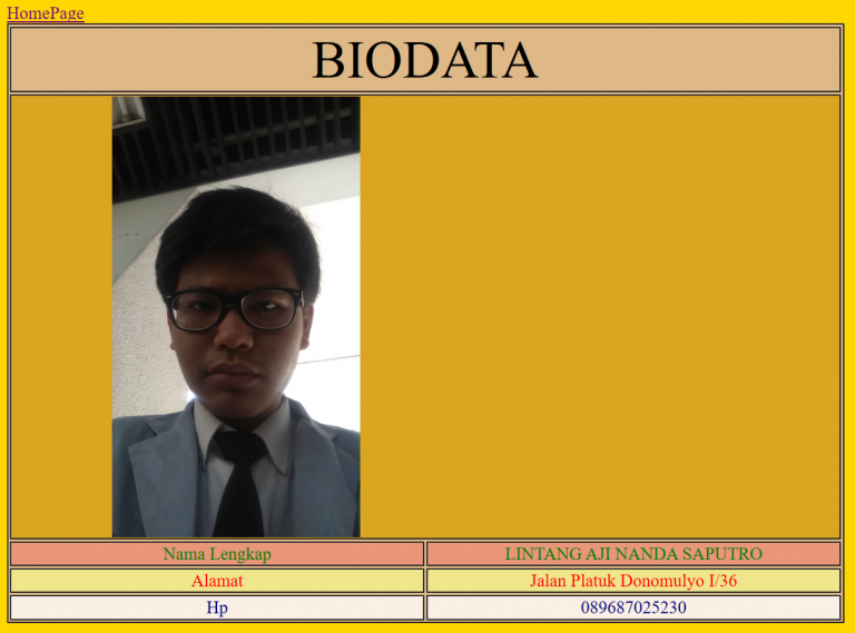 Cara Membuat Tabel Biodata Dalam Html Redaksiana 2224